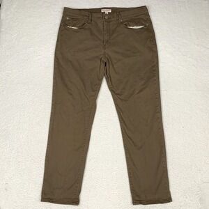 Lucky Brand Jeans 121 Slim Straight Mens 38x32 Stretch Pockets Zip Button Brown